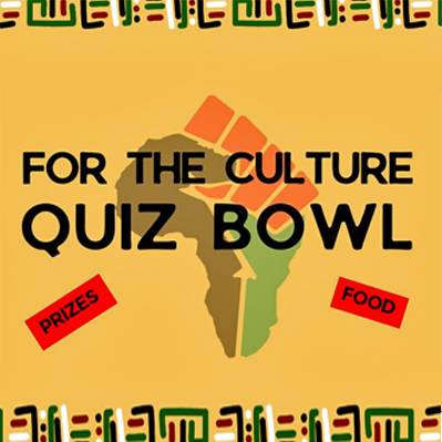 For the Culture Quiz Bowl. Food. Prizes.